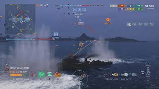 World of Warships Legends  First Place  2430 Team Points  VII Östergötland Destroyer [upl. by Howe]