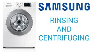 Rinsing and centrifuging of Samsung washing machine [upl. by Nahgam]