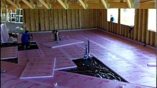 Installing Foam Under Slab InsulationMOV [upl. by Ahsem728]