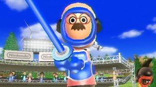 the five swordplay duel stamps on wii sports resort [upl. by Einnol]