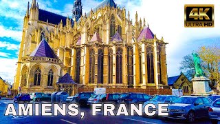 Amiens France 4K City Walk [upl. by Atirehgram155]