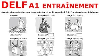 DELF A1 EXEMPLE DEXAMEN [upl. by Novad918]