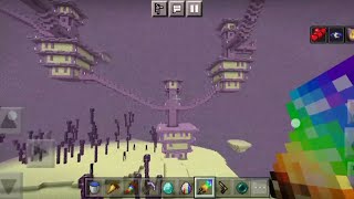 End City Explore With Over Powered Weapons in Minecraft pe [upl. by Selrahc]