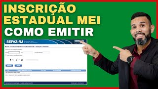 Como solicitar e emitir a Inscrição Estadual para MEI no Rio de Janeiro [upl. by Elon]