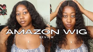 HOW TO FRONTAL WIG INSTALL  AMAZON WIG REVIEW [upl. by Richmound510]