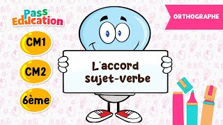 Laccord sujetverbe  CM1 CM2 et 6ème  Leçon Exercices Evaluations [upl. by Rodrick]