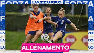 L’allenamento delle Azzurre  Verso ItaliaMalta [upl. by Nnyleuqaj]