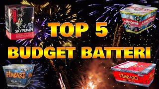 FYRVÆRKERI 20232024  TOP 5 BUDGET BATTERI TIL PENGENE [upl. by Hakim]