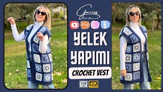 YELEK YAPIMI  CROCHET VEST [upl. by Merp540]