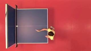 Tennis de table Exercice table repliée [upl. by Eciryt]