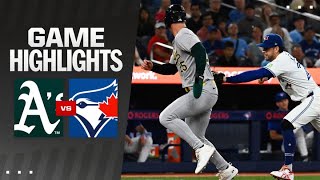 As vs Blue Jays Game Highlights 81124  MLB Highlights [upl. by Nirrej110]