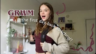 GRWM for my first day back to school grade 10 [upl. by Cordi]