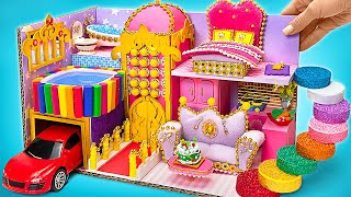 Lets Make Mega Luxury Dream Dollhouse from Cardboard And Clay ✨🏰 FUN DIY [upl. by Garnette]