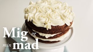 Gulerodskage med frosting  Copenhagen Cakes [upl. by Bodrogi]