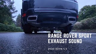 2020 Range Rover Sport 44 SDV8 Exhaust Sound [upl. by Nnylatsirk]