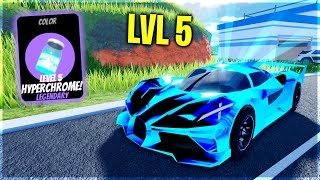 Getting The Level 5 HYPERCHROME Diamond in Roblox Jailbreak Road To Hypershift [upl. by Rolandson]