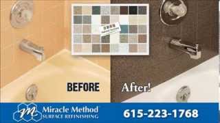 bathroom remodeling contractors nashville I Miracle Method Refinishing [upl. by Gayler]