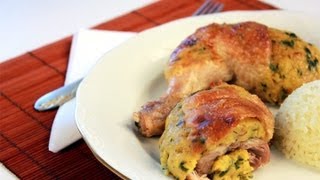 Töltött csirkecomb videó recept Stuffed Chicken Thighs [upl. by Analla]