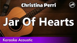 Christina Perri  Jar Of Hearts karaoke acoustic [upl. by Goto297]