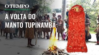 Tupinambás reencontram manto sagrado que ficou na Europa por mais de 300 anos [upl. by Gariepy468]