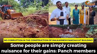 No corruption in the construction of Malkarnem panchayat building [upl. by Eustis]