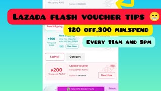 Trick on how to get lazada flash voucher [upl. by Burra541]