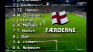 Denmark  Faroes 41 Euro92 qualifiers Part 1 Fantastic Old Parken atmosphere [upl. by Sheffie]