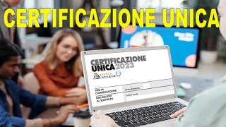 CERTIFICAZIONE UNICA 2023 [upl. by Berty]