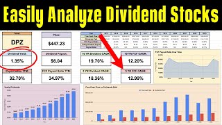 How to Quickly Analyze Dividend Stocks New Dividend Spreadsheet [upl. by Atokad384]