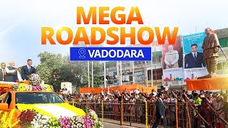 LIVE PM Modi the President of the Government of Spain hold a roadshow in Vadodara Gujarat [upl. by Nayve]