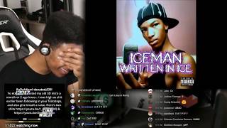 Etika reacts to iceman written in ice his own rap [upl. by Sirred785]