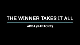 The Winner Takes It All  ABBA Karaoke [upl. by Stauder]