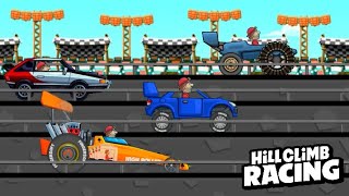 Hill Climb Racing  FASTEST CAR DRAG RACING [upl. by Suidaht]