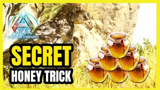 Secret Honey TRICK in Ark Survival Ascended to LURE ANY DINO [upl. by Llener]