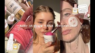 asmr skincare tiktok compilation [upl. by Nesto]