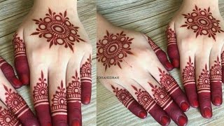 Very Easy Gol Tikki Mehndi Design For BeginnersSimple Gol Tikki Mehndi DesignMehendi Designs [upl. by Mulderig239]