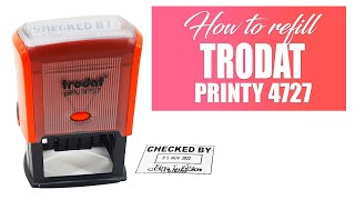 How to refill Trodat Printy 4727 Stamp [upl. by Ycak]