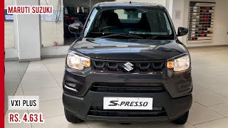 2022 Maruti Suzuki S Presso 🔥 SPresso Vxi Plus  Top Model Petrol  Most Detailed Walkaround Video [upl. by Ikkin]