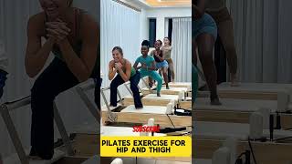 Pilates exercise for Hip and thigh pilates trending shots motivation youtubeshorts viarlshort [upl. by Aiden741]