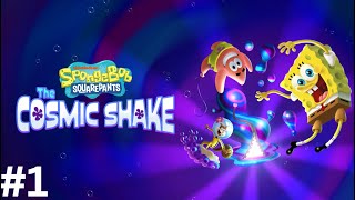 SpongeBob SquarePants Hindi Game new cosmic shake  1  new [upl. by Adnawuj]