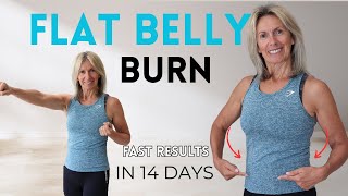 Look Slimmer amp Get A Flatter Belly In 14 Days At Home No Equipment [upl. by Epifano877]