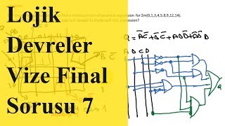 Sayısal Tasarım Vize ve Final Soruları 7 Lojik Devre Tasarımı Mantık Devreleri Lojik Elektronik [upl. by Ibrad]