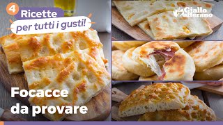 4 FOCACCE DA PROVARE SUBITO – SUPER SFIZIOSE 😋 [upl. by Zeidman]