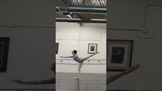 Variation practice ballet auditionseason pointe jump pirouette fouettes [upl. by Noyk]