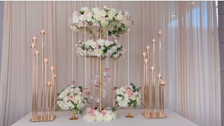 Diy  Double Layered Hula Hoop Centerpiece DIY PVC Pipe Centerpiece [upl. by Yeung24]