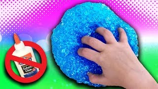 Crunchy Fishbowl Slime without Glue 2 DIY Face Mask Slime How To [upl. by Schlicher342]