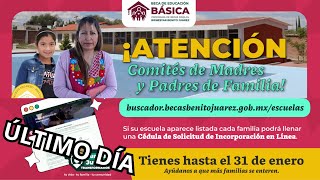 Convocatoria ABIERTA Beca Educación Básica Enero 2024 Becas Benito Juárez 31 de Enero Último día [upl. by Aerdnua547]