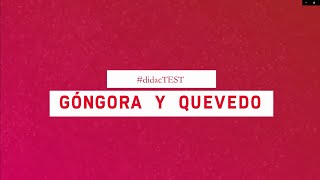 ¿Cuánto sabes sobre Quevedo y Góngora  DidacTest [upl. by Ahsiem]