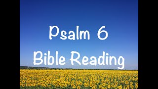 Psalm 6  NIV Version Bible Reading with ScriptureWords [upl. by Stanislas]