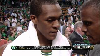 Rajon Rondo oozes confidence postgame [upl. by Gudrun]